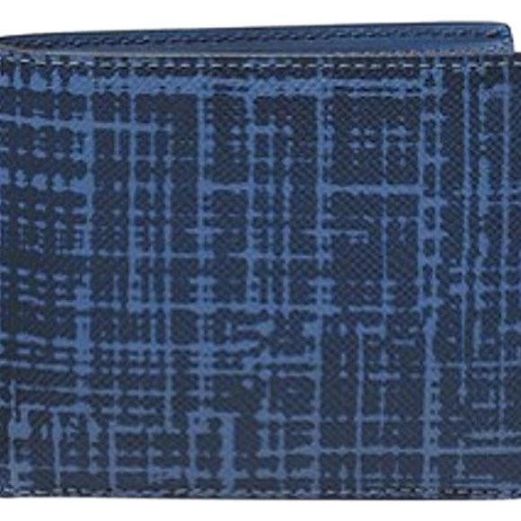 Michael Kors Harrison Crosshatch Leather Rfid Billfold Wallet - Picture 9 of 9